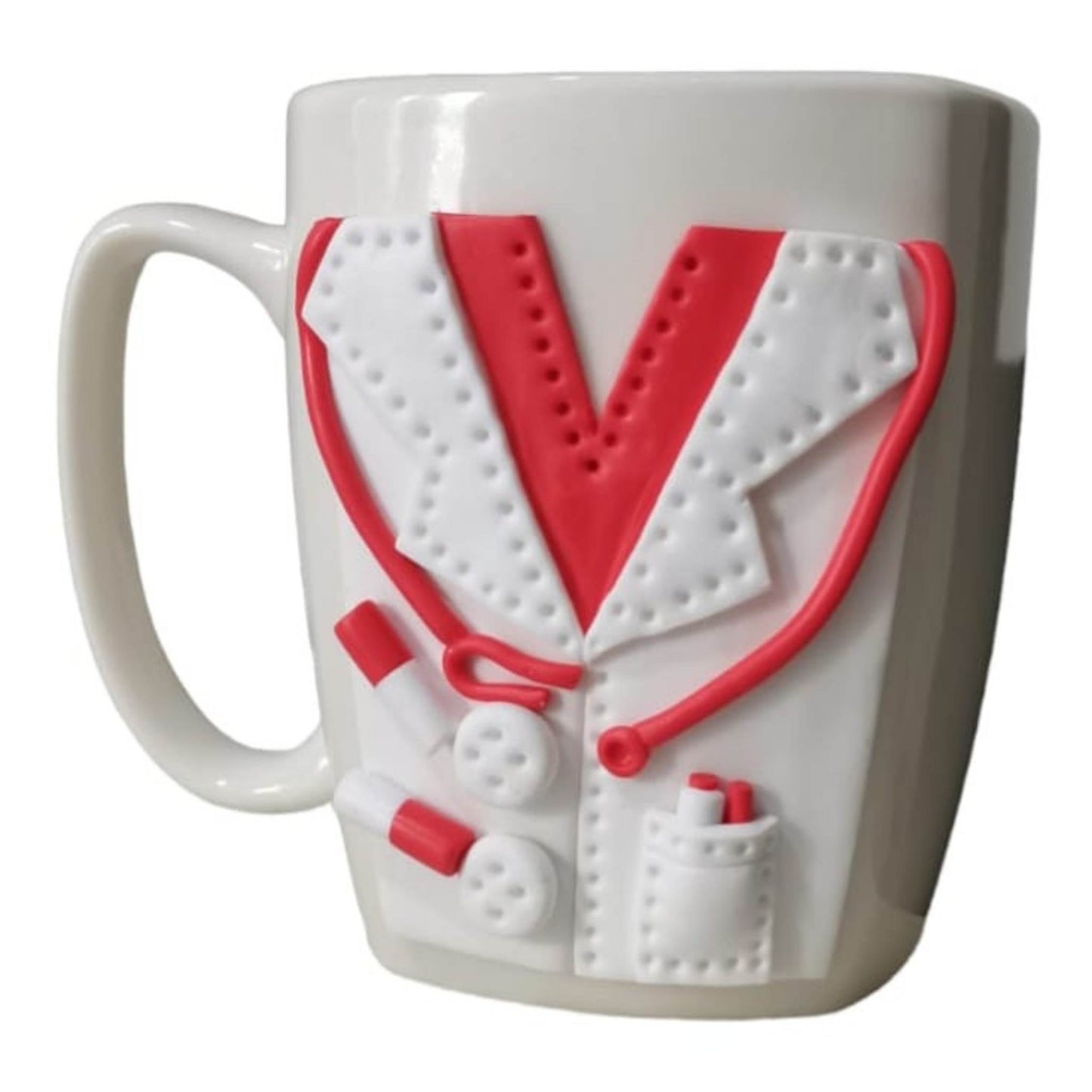 Cana personalizata pentru asistenti medicali personalizata cu Fimo, handmade. Cadou unici pentru absolventi de medicina.