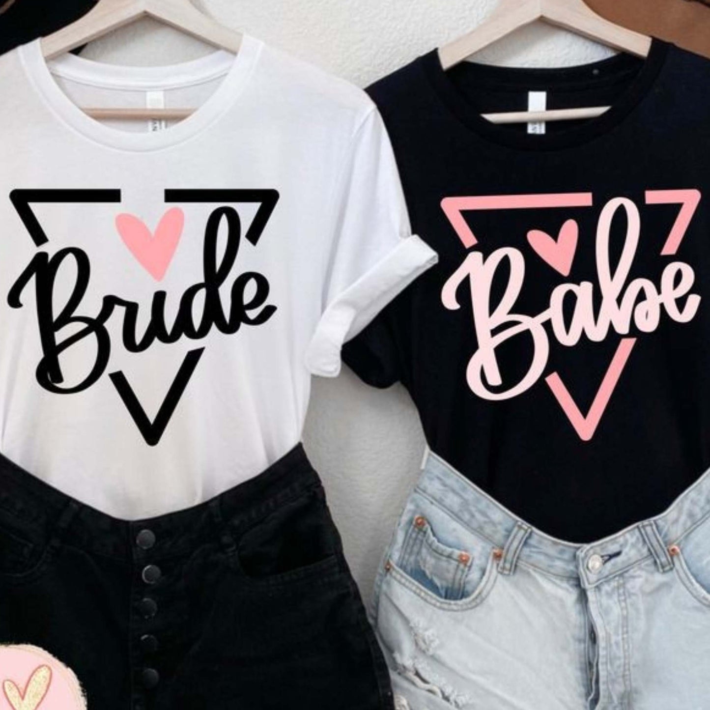 Set tricouri personalizate petrecerea burlacitelor, 100% bumbac. Tricouri echipa miresei.