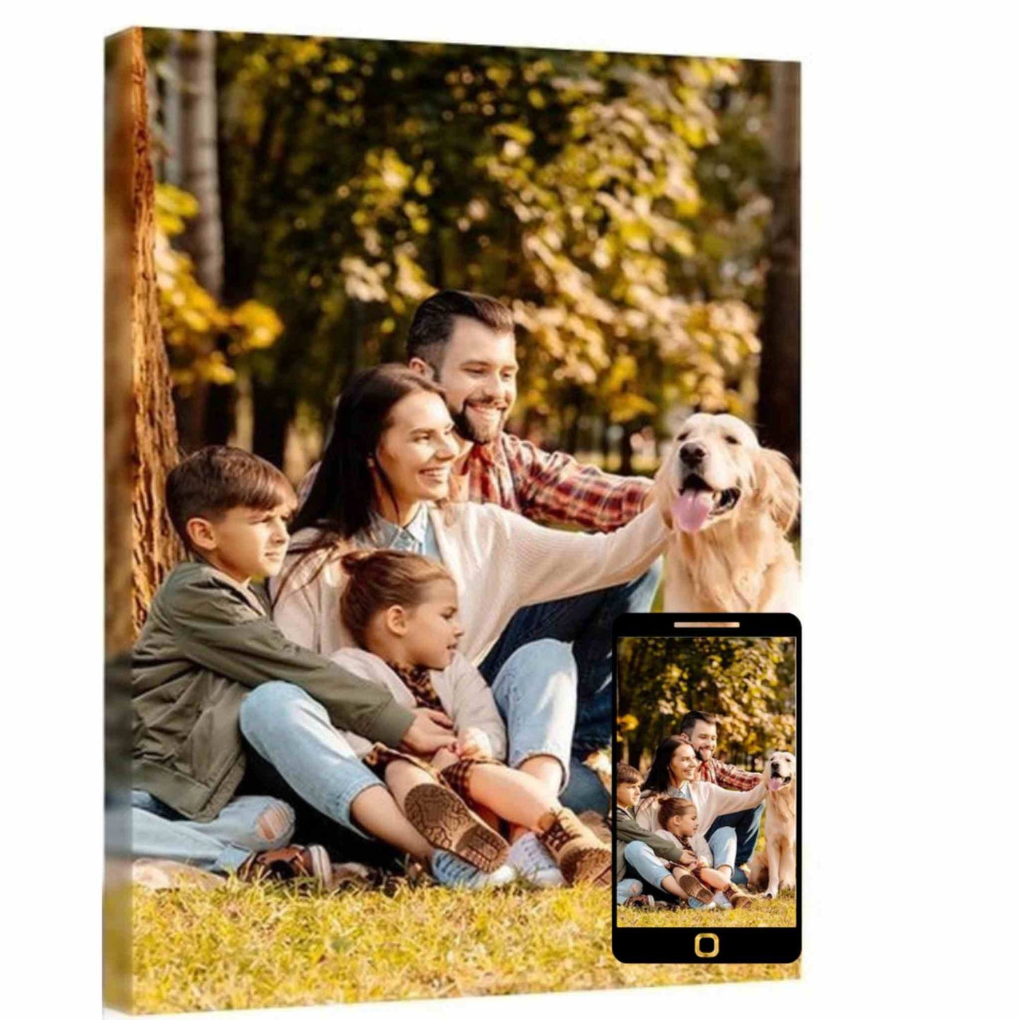 Tablou format A4 personalizat cu poza ta pe panza Canvas A4.