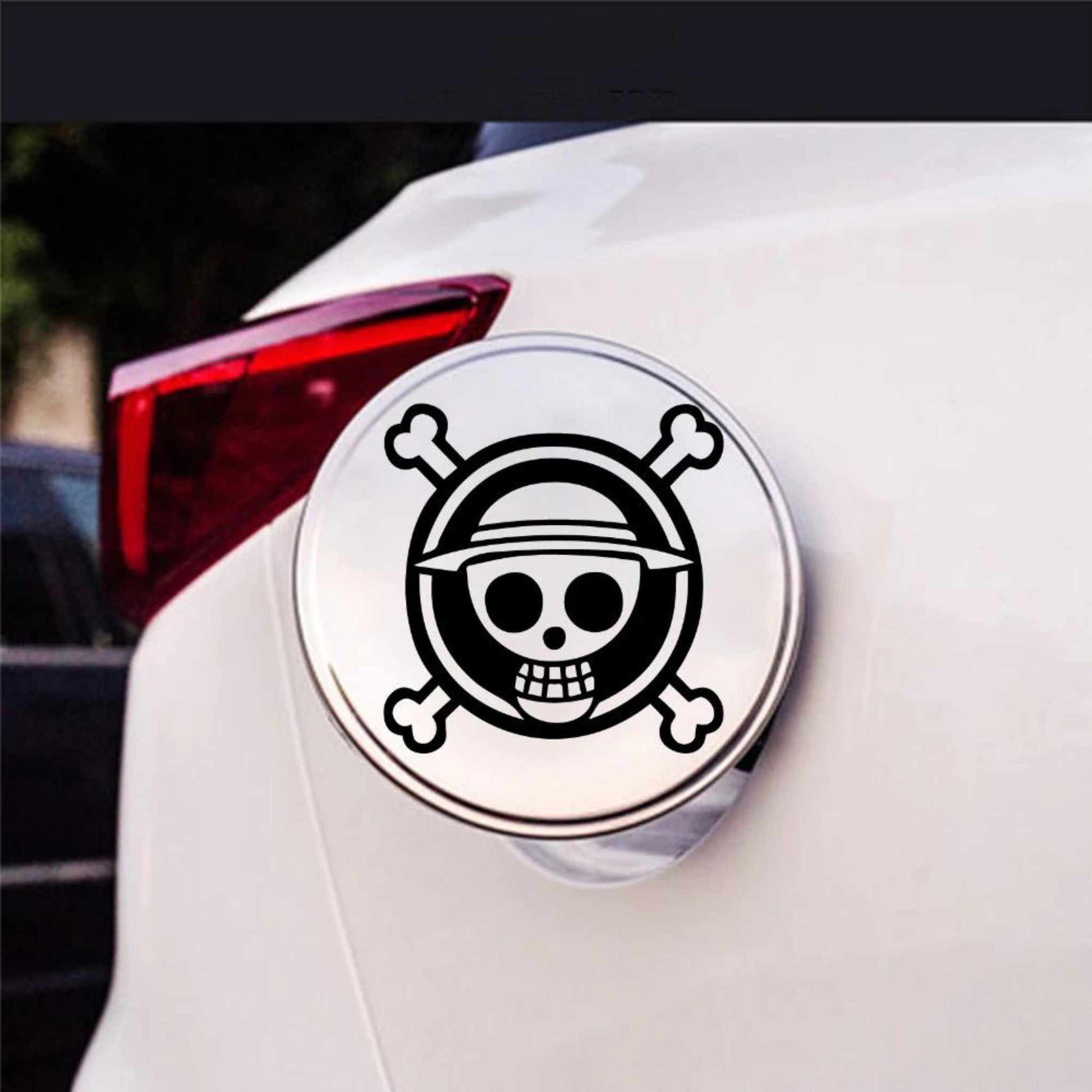 Sticker rezervor auto, personalizat cu model "Cracniu", din  autocolant Oracal de cea mai buna calitate, negru.