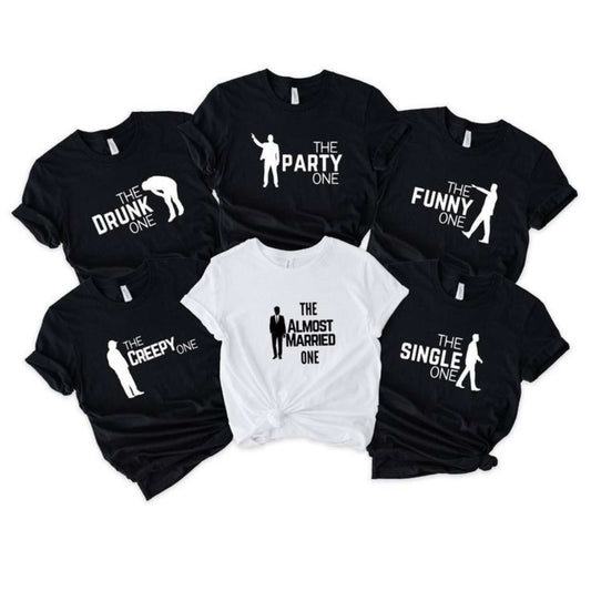 Set tricouri personalizate petrecerea burlacilor funny, amuzante, 100% bumbac. Tricouri echipa mirelui ieftine.